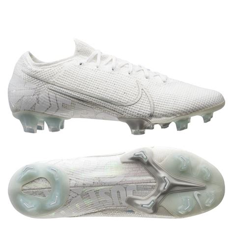 nike mercurial vapor 13 elite fg nuovo - weiß/chrome/silber